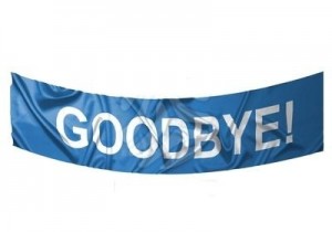 saying goodbye