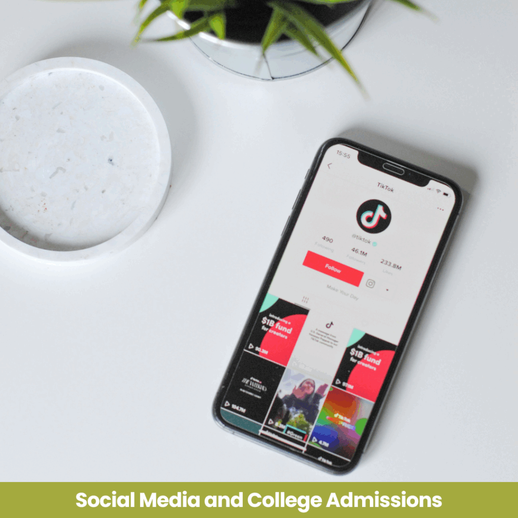 social media and college admissions
